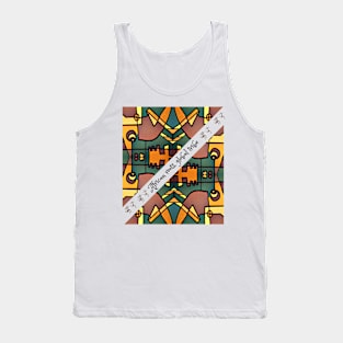 African roots, global tribe, African tribal Tank Top